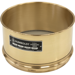 H-3945 - Humboldt Wet Washing Sieve, 8" x 4", Stainless Steel Mesh (Fixed), Brass Frame